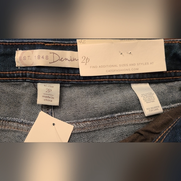 NWT Cato est.1946 size 2P blue denim jeggings - Picture 7 of 8